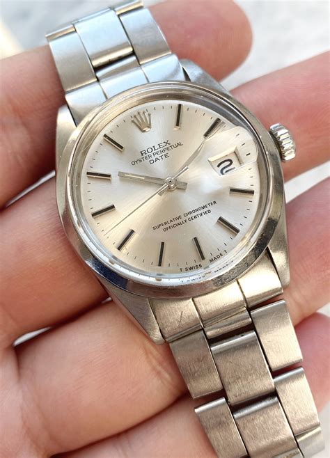 rolex date 1500 34mm|vintage Rolex 1500 date reference.